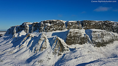 Beautiful Binevenagh Snowfall - Drone View - Jan 30th 2019